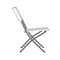 Flash Furniture Rouen 3-Pc Foldable French Bistro Set, PE Rattan Back, Seat and Table Top, Gray/White w/Steel Frame FV-FWA085-GRYWHT-GRY-GG - alternate 3